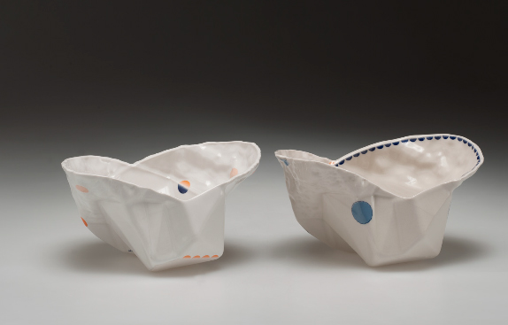 Early figures were fired with bubbles deliberately left in the clay; this caused them to blow up in the kiln. The fragments were then painstakingly glued back together for exhibition.