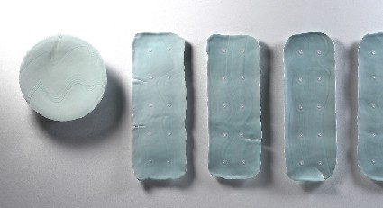 Early figures were fired with bubbles deliberately left in the clay; this caused them to blow up in the kiln. The fragments were then painstakingly glued back together for exhibition.