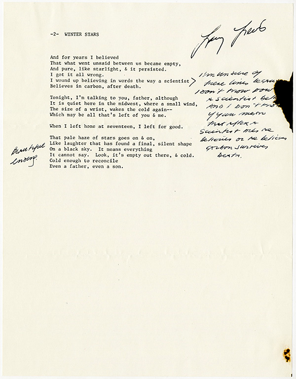 Winter Stars Manuscript