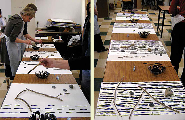 Workshop participants at the College of William and Mary, 1993